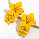 Drop Earrings for Women Double Layers Statement Hanging Dangling Fashion Je