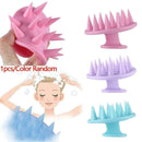Silicone Shampoo Scalp Shower Body Washing Hair Massage Massager Comb Brush Q2I9