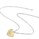 Fashion Women Jewelry Chain Heart Foot print Pendant Statement Necklace O6Z K2N9