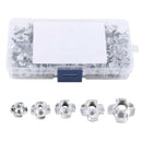 80Pc M3  M5 M6 M8 Carbon Steel Plated Four Prong Furniture T Nuts Blind Nut