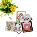 32pcs photo love flowers frames cardstock die cut for scrapbooking/photo LJ