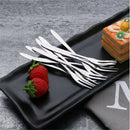 6pcs creative stainless steel fruit sign two tooth fork cake dessert fork.AU