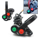 7/8" Motorcycle Handlebar Switch Engine Electric Start Horn Light Push Button Kw