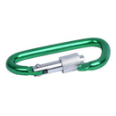 Green Pear Shape Screw Locking Carabiner Camping O6Z5