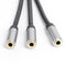 3.5mm Audio Splitter Cable 3.5mm TRS Plug Male to 3x 1/8 Jack Female Adapter