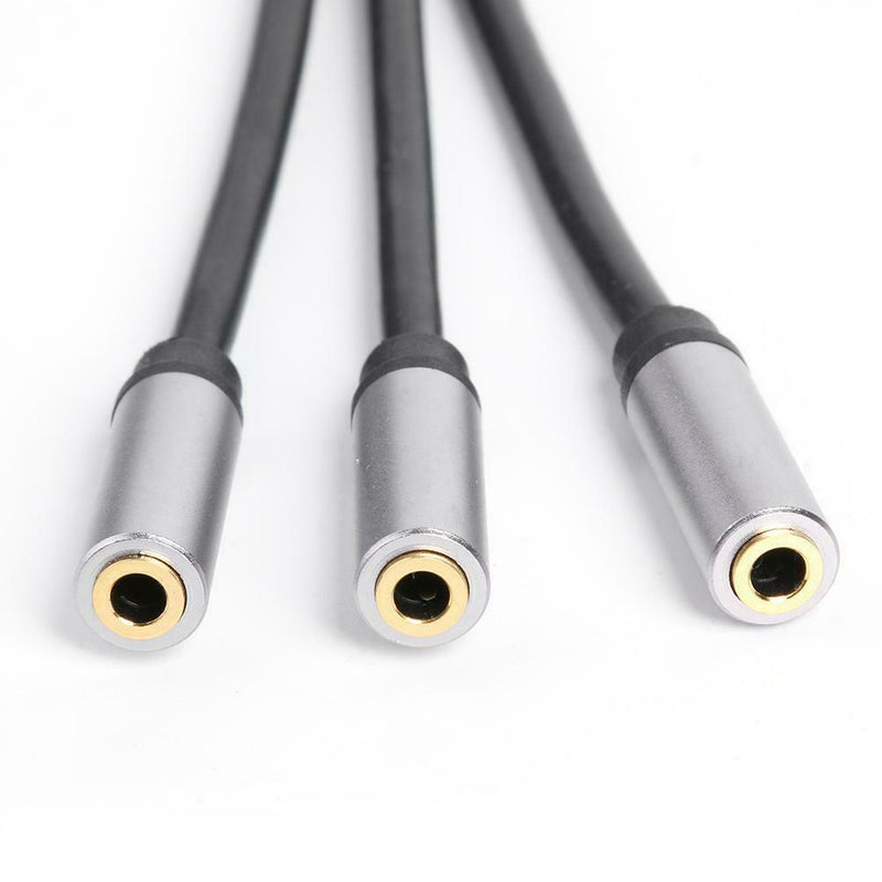 3.5mm Audio Splitter Cable 3.5mm TRS Plug Male to 3x 1/8 Jack Female Adapter