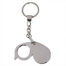 10X 20 mm jeweler's loupe magnification keychain folding pocket magnifier I7M8