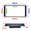 2 Din Frame Car Stereo Radio Fascia Panel DVD Player Trim Kit for Camry