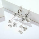 Fashion Leaves Earrings Flower Long Dangles Women Statement Jewelry Gift