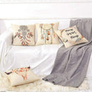 Set of 4 Bohemian Style Decorative Throw Pillow Covers 18 x 18 Inch for Sof G3Q7