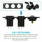 12V-24V Car Cigarette Lighter Socket + Dual USB Charger + Voltmeter Panel l-
