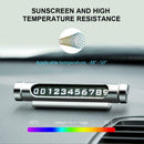 Luminous Rotatable Car Temporary Parking Card Phone Number Plate(Black)