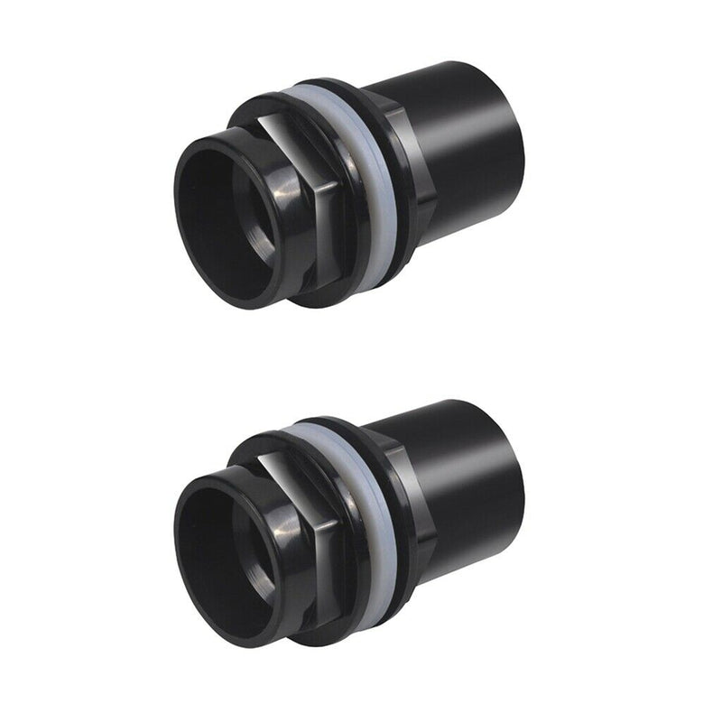 2 Pcs Aquatic Fish Tank Water Pipe Tube Valves Joint Connector Kit 32/40mm,