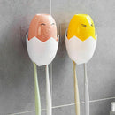 Cute Chicken Toothbrush Holder Rinse Cup Set Couple Brush Teeth Cup Wall To F4H2