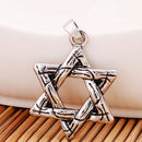 1 Pcs Hexagram Jewish Star Charm Pendant Necklace Chain Choker NecklaceGT