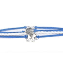 New Retro Infinity Elephant Digit Leather Rope  Wishing Trees Charm Bracelet MO