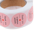 Pink Paper Label Stickers Thank You Stickers Scrapbooking 500pcs Seal LabelsBSE