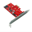 1X(M.2 Pci-E Ssd To Pci-E 3.0 X1 And M.2 Sata Ssd To Sata Iii Adapter Card