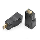 Fast Male to Female HDMI Extender Cat-5e/6 Cable Adapter For Transmission 1080P