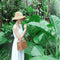 Beach Straw Bags Women Summer Handbag Rattan Square Tote Bag Handmade Bali  U4U8