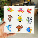 DIY Full Drill Round Cute Animals Diamond Painting Puzzle Children Stickers