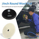 7 inch Round Wool Pad for Polisher Self-adhesive Polishing Waxing Plate