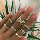 Personality Butterfly Woman Rings Delicate Cross Finger Ring Geometric