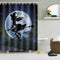 Halloween Witch Shower Curtain Bathroom Waterproof Shower Curtain Printing  S4Z9