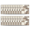 18pcs Tiles Wall Stickers Waterproof Bathroom Kitchen Wallpaper (10x10cm)