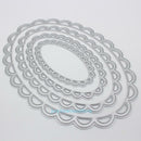 4PCS Oval Metal Cutting Dies Stencil For DIY Scrapbooking Embossing Decor Craft