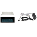 Car Blue LED Music Rhythm Flash Light Sound Activated Sensor Equalizer Rear