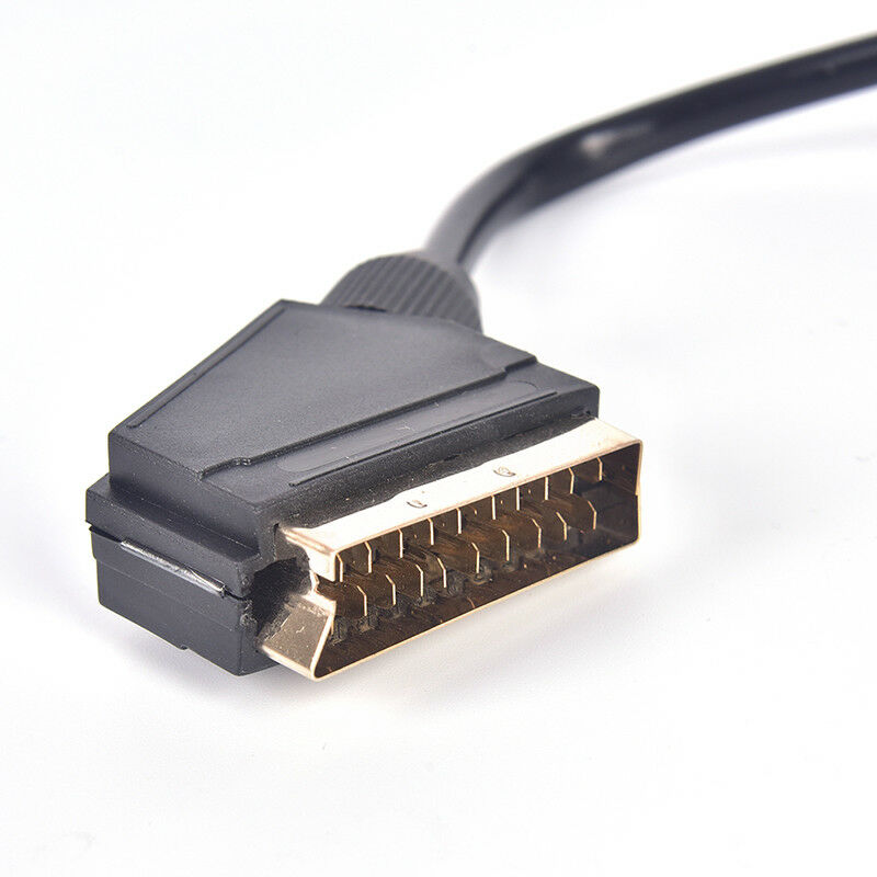 1.5m Scart to RCA Triple 3 x Phono Cable Composite Audio Video Lead  JR JC!E