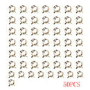 50x 1/4" 6mm Spring Steel Clip Fuel Oil Line Rubber Vacuum Hose Clamp Tool Kit D