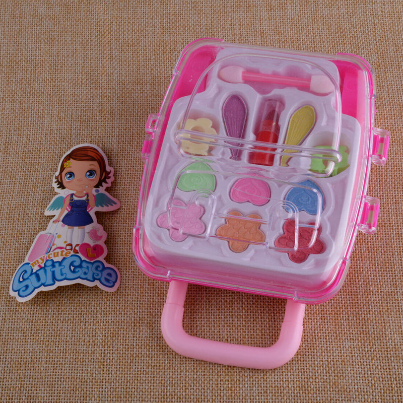 Princess Makeup fit for Kids Cosmetic Girls Eyeshadow Lip Gloss Blushes TOP Hf
