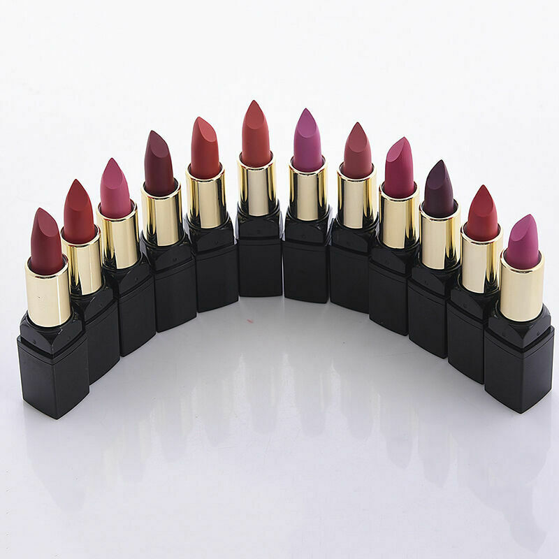 Womens Matte Velvet Liquid Lipstick Long Lasting Lip Moisturized 12 Gloss C W6E8