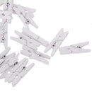 50x Mini Small Natural Wooden Craft Pegs Clothes Paper Photo Hanging Spring Clip