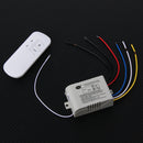 Wireless ON/OFF 3 Ways 220V Lamp Remote Control Switch Receiver Transmitter A