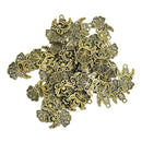 50pcs Bronze Alloy Hollow Angel Charms Pendants DIY Jewelry Making Findings