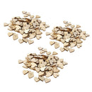 200 Pcs Basswood Blank Peach Heart Embellishments for DIY Crafts 20,30,40mm