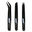 3 Pcs Tweezers Set Straight Bent Tweezers Jewelry Watch Phone Repairs Tool