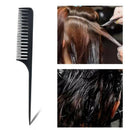 2x Professional Highlight Comb Foiling Hair Salon Dyeing Combs Brush Black
