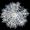 30PCS 11cm White Snowflakes Decorations Christmas Tree Party Charms Ornaments