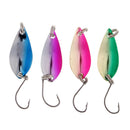 4Pcs Fly Fishing Sequins Lure Bait Set  Spoon Hard Paillette Baits