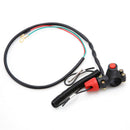 Black Motorcycle Quad bike Engine Stop Tether Lanyard Closed Kill Switch FT