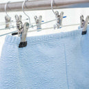5x Strong Metal Clip Hangers Clothes Coat Trouser Skirt Hooks Rack 30cm