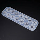 DIY Translucent Rings Shape Silicone Mold Jewelry Casting Mold 7 Different Sizes