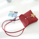 Women'S Shoulder Messenger Bag Pu Star Decoration Mobile Phone Coin Money C