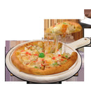 Home Wooden Pizza Paddle Cheese Serving Tray Plate Cutting Chopping Board Round