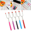 Roasting Smokes Sticks, Extendable Forks for BBQ, Camping Accessories for s, Hot