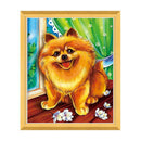 Poodle Dog 5D Round Diamond Painting Cardboard â€‹Embroidery DIY Cross Stitch